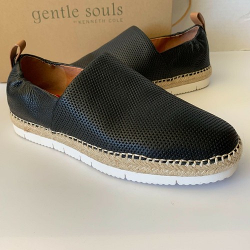 Sporty Flats Shoes Leather Black 
