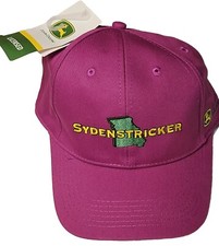 Sydenstricker John Deere Tractor Hat Snapback One Size Adult Cap Purple NWT NEW