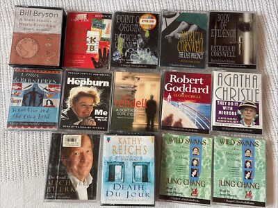 Audio Book Bundle Fiction Non Fiction CASSETTE 