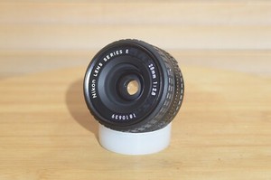 Vintage Nikon E Series 28mm f2.8 lens. This is a fantastic wide angle lens
