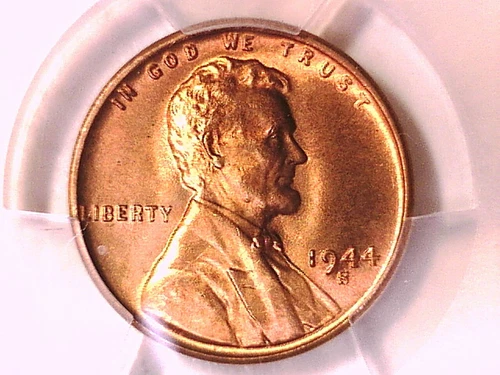1944 S Lincoln Wheat Cent 1C Penny PCGS MS 66 RD 38419290