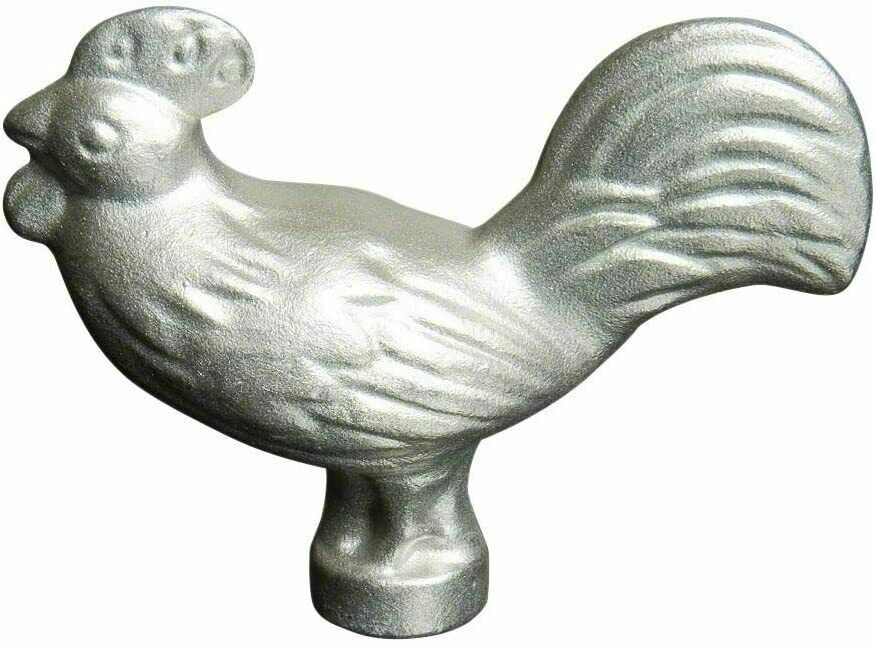 Staub Animal Rooster Knob Stainless Steel Fits Le Creuset Dutch