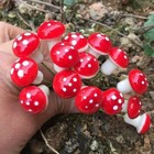 20PCS 2cm Mini Toadstool Mushroom Fairy Ornament Decoration Garden Crafts Tools