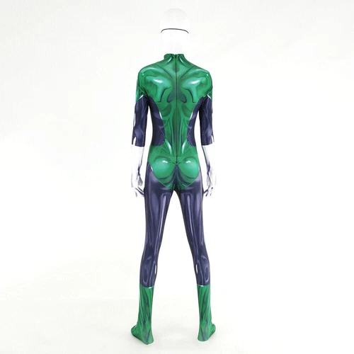 Lady Green Lantern Cosplay Jumpsuit Women Bodysuit Costume Adult Kids Halloween - Picture 5 of 6