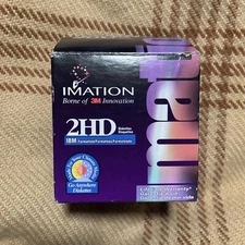 Imation MF2HD 3.5 High Density Floppy 1.44 Diskettes Pack of 24 Pack + Labels