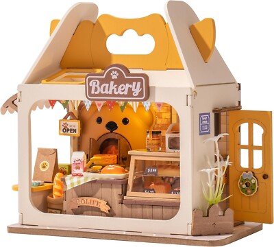 Rolife Teddy s Breadbox Mini Puppenhaus DIY Bastelset Kreativgeschenk für Kinder