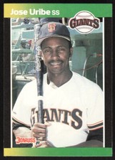 1989 Donruss Baseball's Best Jose Uribe #106 San Francisco Giants