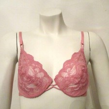Vanity Fair 75-075 Sheer Chantilly Lace Full Coverage Underwire Bra 34B USA made