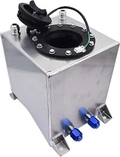 2.5 Gallon Fuel Cell Gas Tank Aluminum Race Street Drift Strip with Level Sender