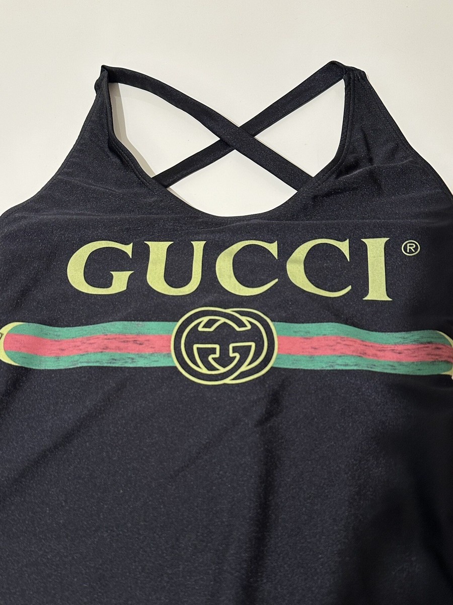 BN Gucci Iconic One Piece Black Swimsuit, Size XS | eBay