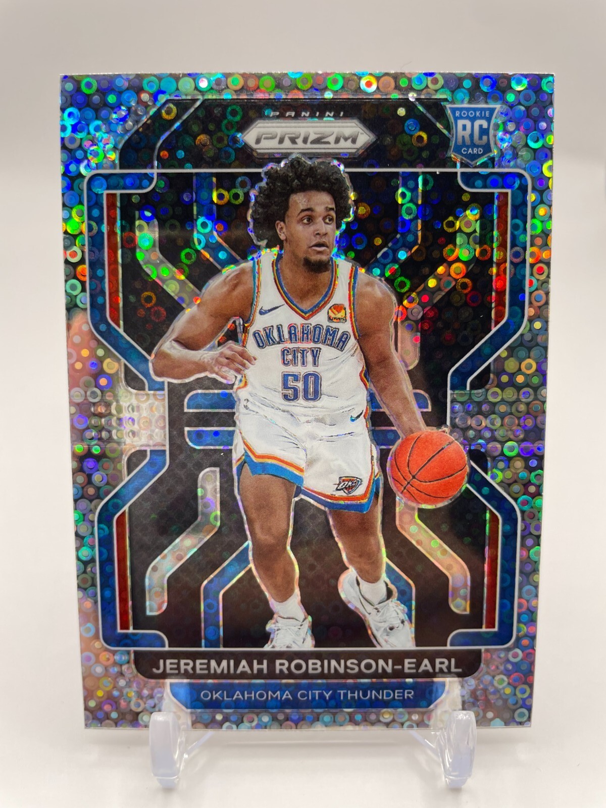 2021-22 Panini Prizm Fast Break Silver #319 Jeremiah Robinson-Earl, Thunder