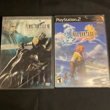 Lot Of PS2 Playstation 2 Final Fantasy X Game Final Fantasy VII DVD No Manual