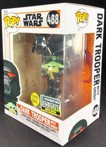 POP CAVE 2024 Star Wars: Dark Trooper w/Grogu GITD Ent Earth Exclusive FREE FEDX - Picture 5 of 13