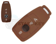 Mercedes Schl&uuml;ssel keyless Go H&uuml;lle Cover case C E S GLE GLS CLA W205 W213 Brau