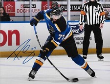 Signed Pierre Olivier Joseph St. Louis Blues Autographed 8x10 Photo #1 Original