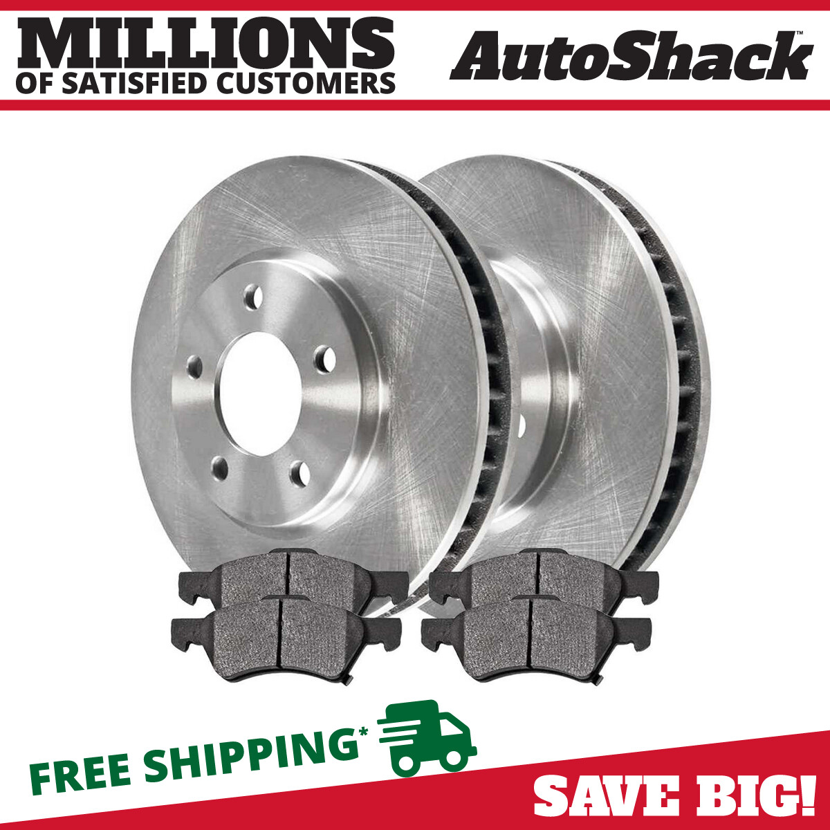 Front Brake Rotors &amp; Pads for Dodge Grand Caravan Chrysler Town 