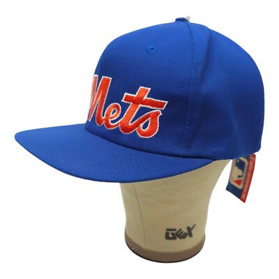 帽子 90s New York Mets Logo Cap New York Mets 90s Vintage Mens Snapback Hat New Tags Gooden
