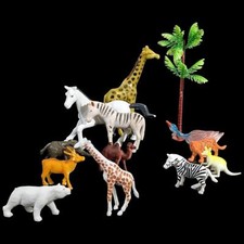 Animals Toys for Kids Hard Plastic Horse Giraffe Zebra Camel Bear Kangaroo Tiger