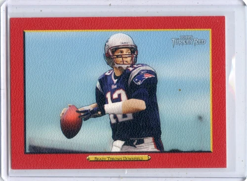 2006 TOPPS TURKEY RED #131 TOM BRADY "RED BORDER" NEW ENGLAND PATRIOTS 090722