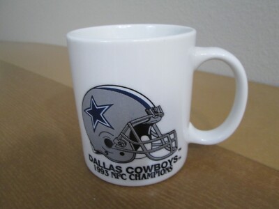 Dallas Cowboys Cup Coffee Mug 1993 NFC Champions "1994 Super Bowl XXVII  Winners" | eBay