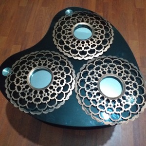 Set Of 3 Aaliyah Mirror Copper Moroccan Round Wall Mirror Wall Art Home Decor Ebay