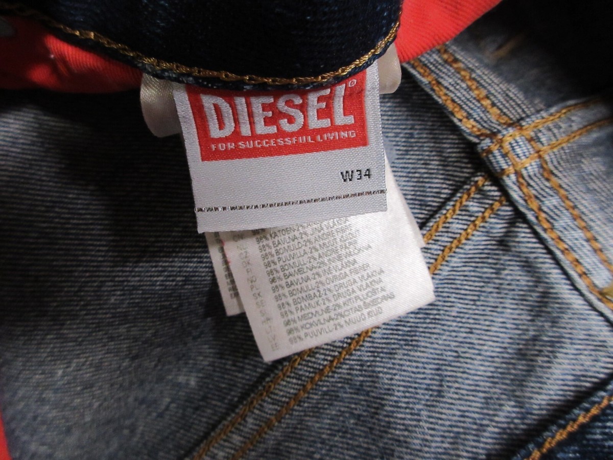 DIESEL Men's 1955 High Waist Straight Leg Denim Jean Pant DIESEL Men's 1955 High Waist Straight Leg Denim Jean Pant