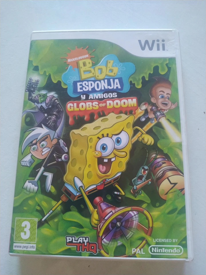 Bob Esponja Y Amigos Globs Of Doom en Español - Juego Wii Nintendo PAL Am, foto 1 de 5