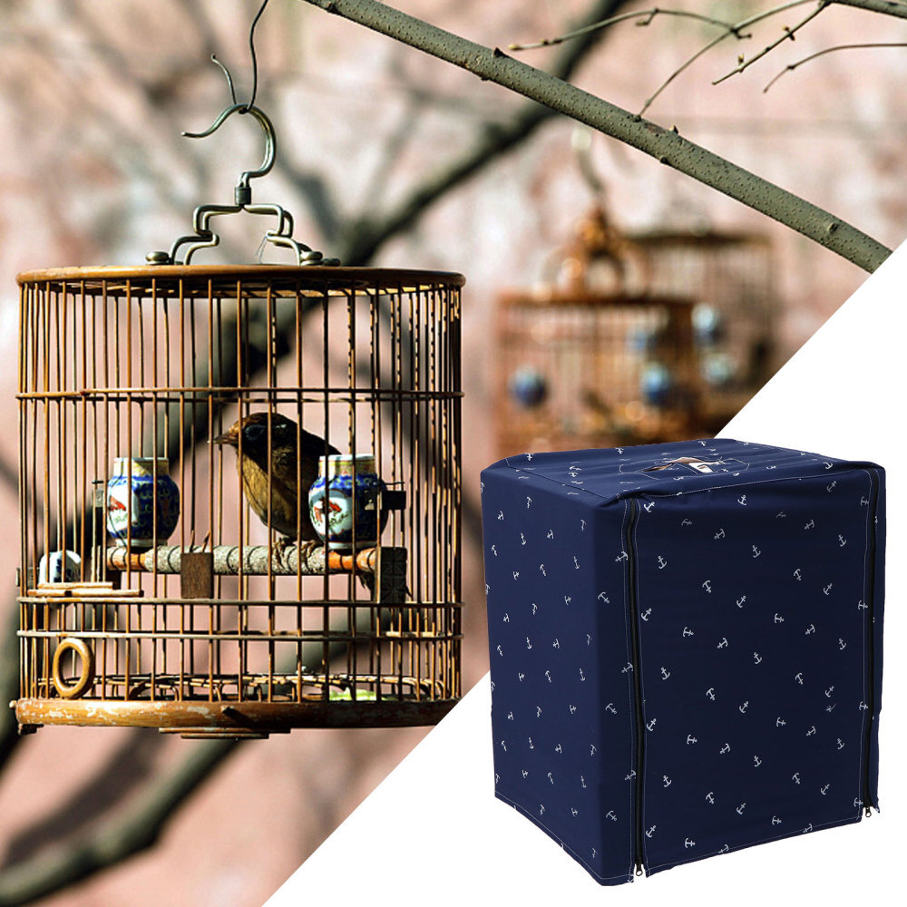 2 PCS Bird Cage Cloth Small Cover Night Black Birdcage Bath eBay