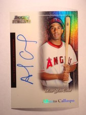 2004 Alberto Callaspo Bowman Sterling Refractor Autograph #BS-AC #165/199 Mint  