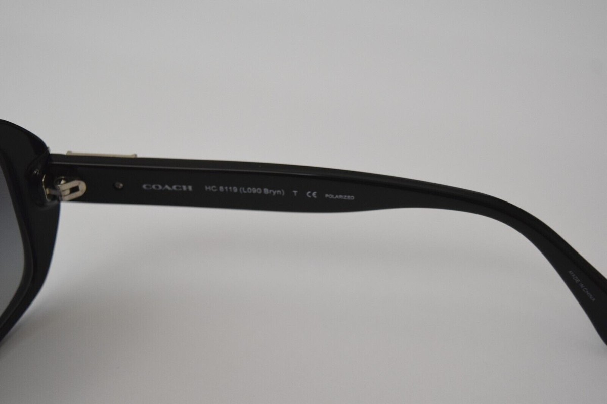 Coach L090 Bryn Black HC8119 5002T3 Polarized 56-16-140 