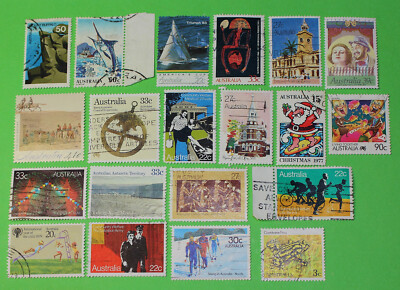 Vintage Bulk Lot 20 Australian Decimal Stamps Mixed Group Used Lot #17 ...