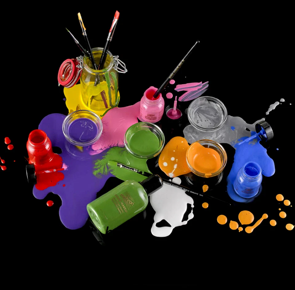 MAQUILLAJE LÍQUIDO MEHRON_CARA, CUERPO, PINTURA PARA EL CABELLO ESPECIAL FX_COLOR ¡MAQUILLAJE DE ESCENARIO 1 OZ!!!! Foto 2 de 4