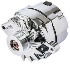 Jegs 1-wire Ford Alternator 140 Amp Output With Serpentine Belt Pulley Chrome