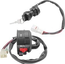 Start Stop Switch & Ignition Key Switch for Yamaha Raptor 50 Raptor 80 Grizzly 8