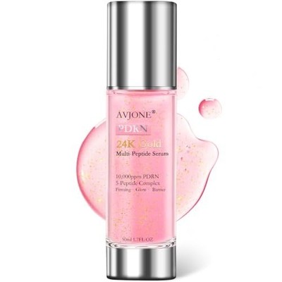 PDRN Pink Peptide Serum Salmon DNA 24K Gold Skin Glow