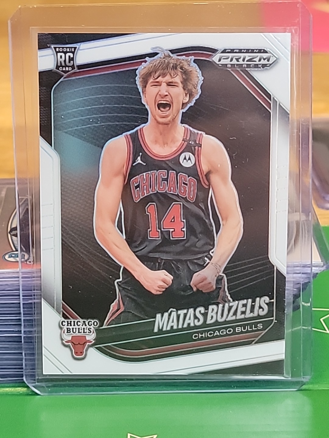 2024-25 Panini Prizm Black - Matas Buzelis, #41 White Prizm /175 (RC)