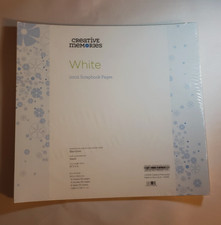 Creative Memories 12x12 White Pages 15 sheets /30 Pages True Sealed New