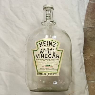 vintage 1 gallon Heinz Distilled White Vinegar Bottle Jug
