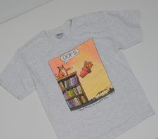 True Vintage 90s Single Stitch Cat Humor T Shirt Size Medium Funny Comic Kitty