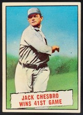 1961 Topps Jack Chesbro Wins 41st Prospect Game #407 TD4