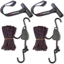 Kayak tie Down Straps Bow and Stern tie Downs Loops Strap Ratchet Rope Canoe ...