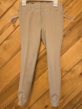 Ariat Knee Patch Heritage Knit Horseback Riding Breeches Youth Size 10 Tan