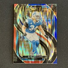 2024 Panini Select Alex Anzalone Black & Red Prizm #104 Lions