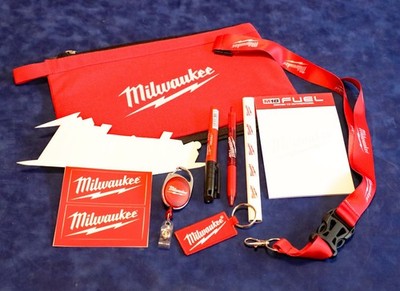 Milwaukee Power Tools Super 10 pc Swag Bag  - All Authentic Items w/ Receipts!
