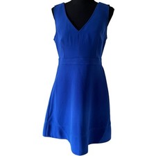 J.Crew Women's Fit and Flare Cobalt Blue Dress Size 8 NWT