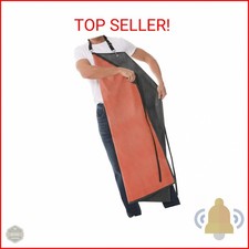 Homsolver Thick Rubber Waterproof Apron, Adjustable Heavy Duty Dishwashing Apron