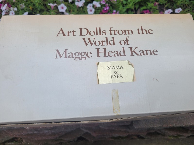 MAGGE HEAD KANE Papa and Mama art dolls Limited addition Circa 1984