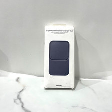 Samsung 15W Wireless Charger Duo with Travel Adapter - DARK GRAY- USED