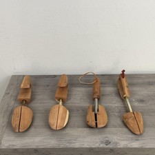Mixed Brands Shoe Trees Womens SM-L Brown Cedar Wood Lot Of 4 Hold Everything