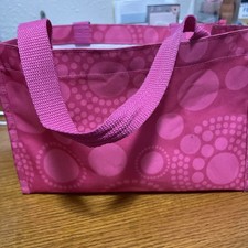 Thirty One Keep It Caddy - URU Pink Polkadots Euc Makeup Caddy Organizer Dorm